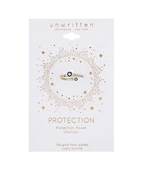 Unwritten Cubic Zirconia Evil Eye Bypass Ring