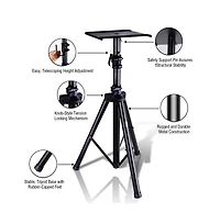 Pyle Dual Studio Monitor Speaker Stand Mounts, Universal Device Stands, Pair
