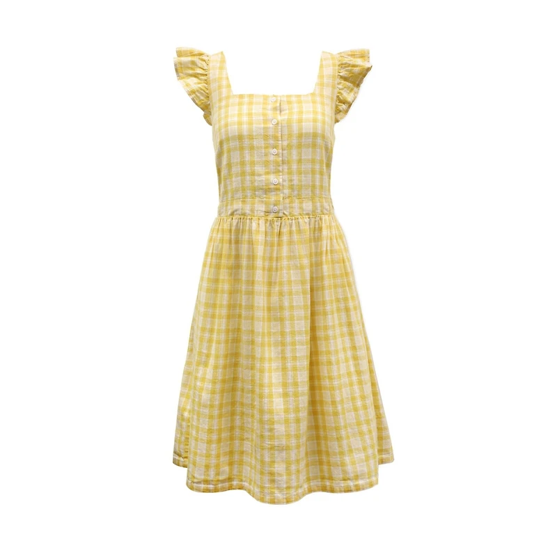 Hope & Henry Women's Flutter Sleeve Sun Dress