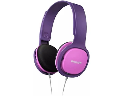 Philips Kids Wired Headphones - Safe Volume Limit 85dB, Lightweight & Durable, Comfortable Fit, Vibrant Colors, Adjustable Headband