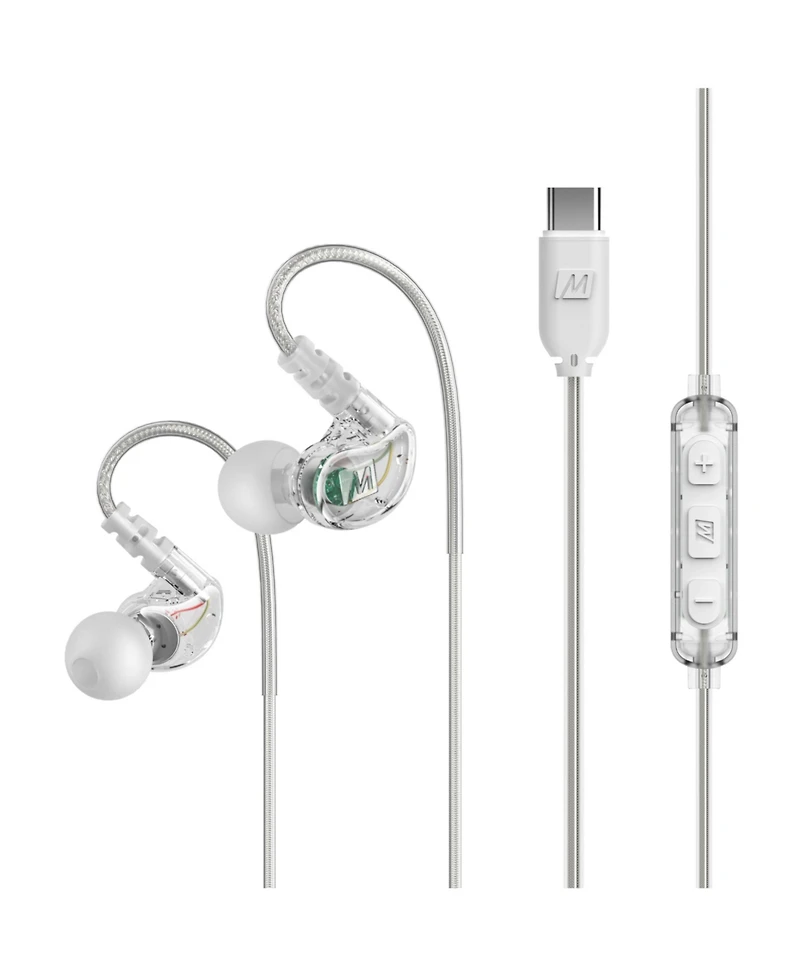 Mee audio M6 In-Ear Sports Headphones w/ Memory Wire & Headset (Usb-c Plug)