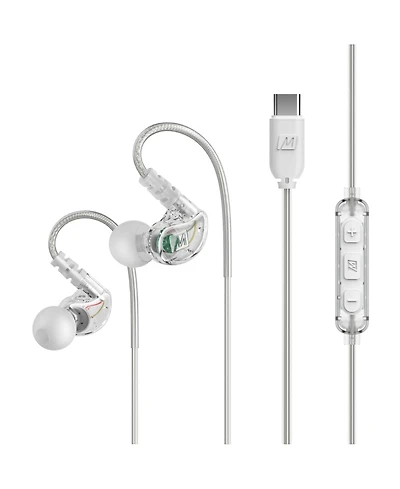Mee audio M6 In-Ear Sports Headphones w/ Memory Wire & Headset (Usb-c Plug)