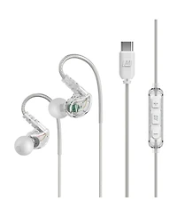 Mee audio M6 In-Ear Sports Headphones w/ Memory Wire & Headset (Usb-c Plug)
