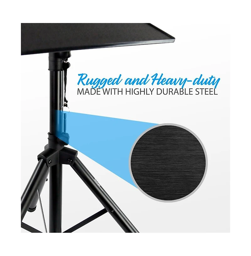 Pyle Universal Laptop Device Stand - Height Adjustable Tripod Mount (Set of 2)