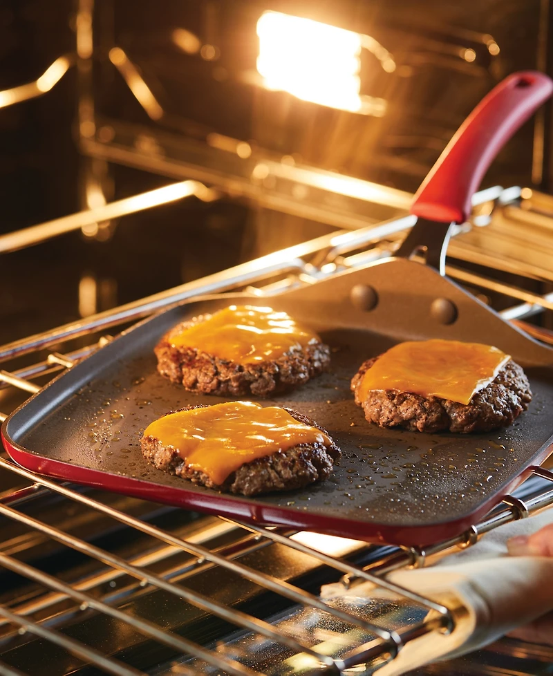 Cook + Create Aluminum 11-Inch Nonstick Griddle Pan, Gray