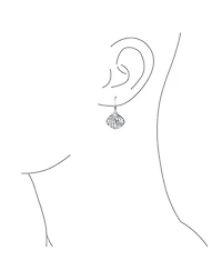 Bling Jewelry Hawaiian Seaside Escape Set Sand Dollar, Starfish, Seashell Dangle Stud Earrings & Necklace 14K Gold-Plated .925 Sterling Silver