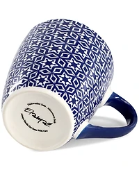 Elama Stoneware Assorted Mugs, Set of 6