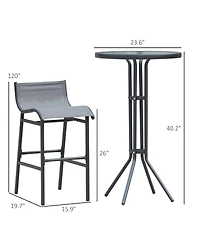 Slickblue Bar Chair Set – Modern and Comfortable Barstools for Kitchen, Dining, or Home Bar