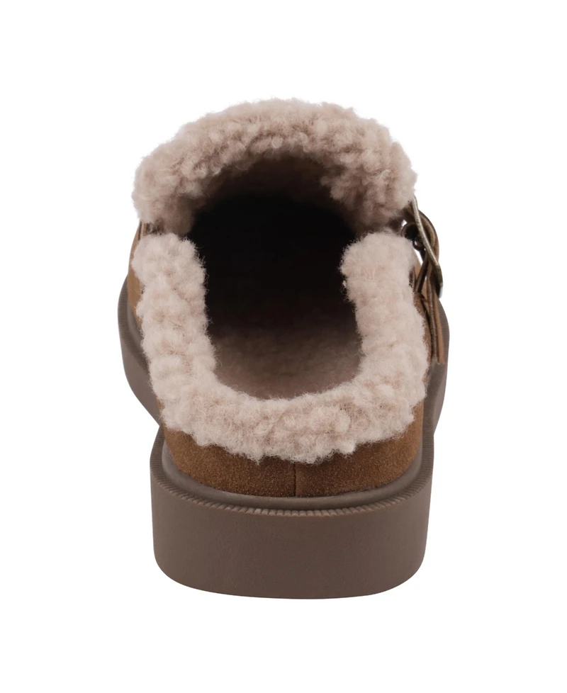Gc Shoes Women's Vallery Cozy Shearling Slip On Mules