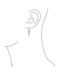 Bling Jewelry Lucky Italian Culture Horn Cornicello Style .925 Sterling Silver Dangle Earrings Finish