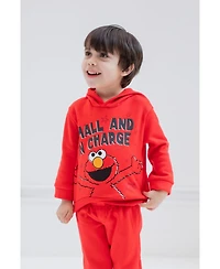 Sesame Street Baby Boys Fleece Pullover Hoodie and Pants Outfit Set to (12 Months - 5T