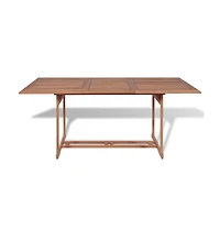 vidaXL Patio Table 70.9"x35.4"x29.5" Solid Teak Wood