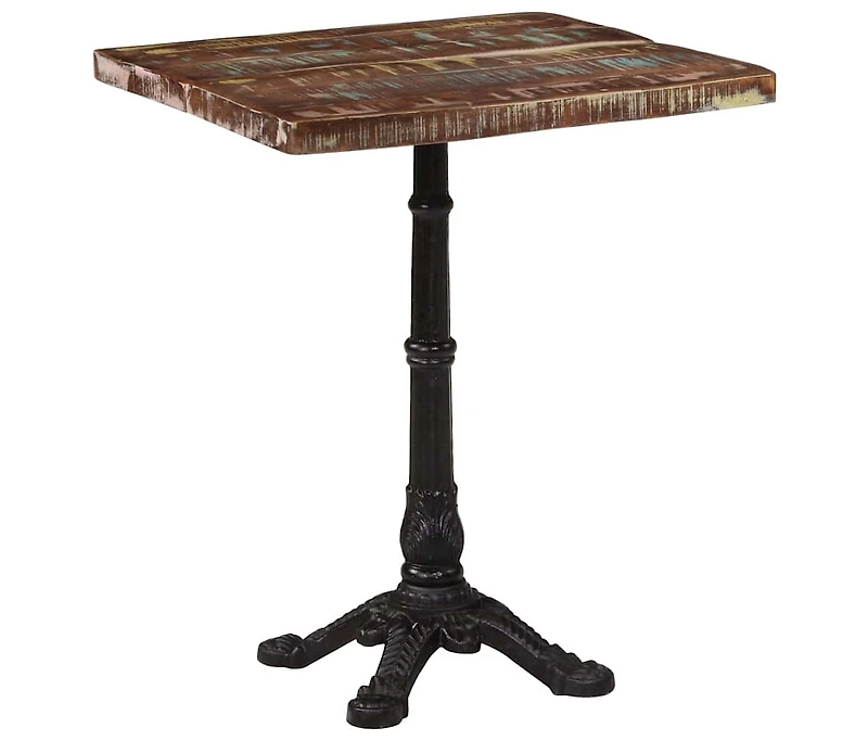 vidaXL Bistro Table 23.6"x23.6"x29.9" Solid Reclaimed Wood