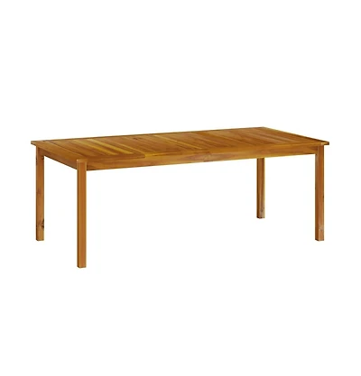 vidaXL Patio Table 78.7"x39.4"x29.1" Solid Wood Acacia