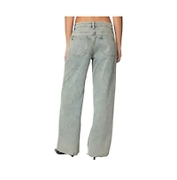 Edikted Women's 16 Vintage Acid Wash Jeans