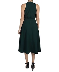 julia jordan Women's Sleeveless High-Neck A-Line Dress