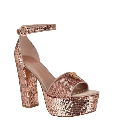 Guess Women's Seton Two-Piece Platform Dress Sandals