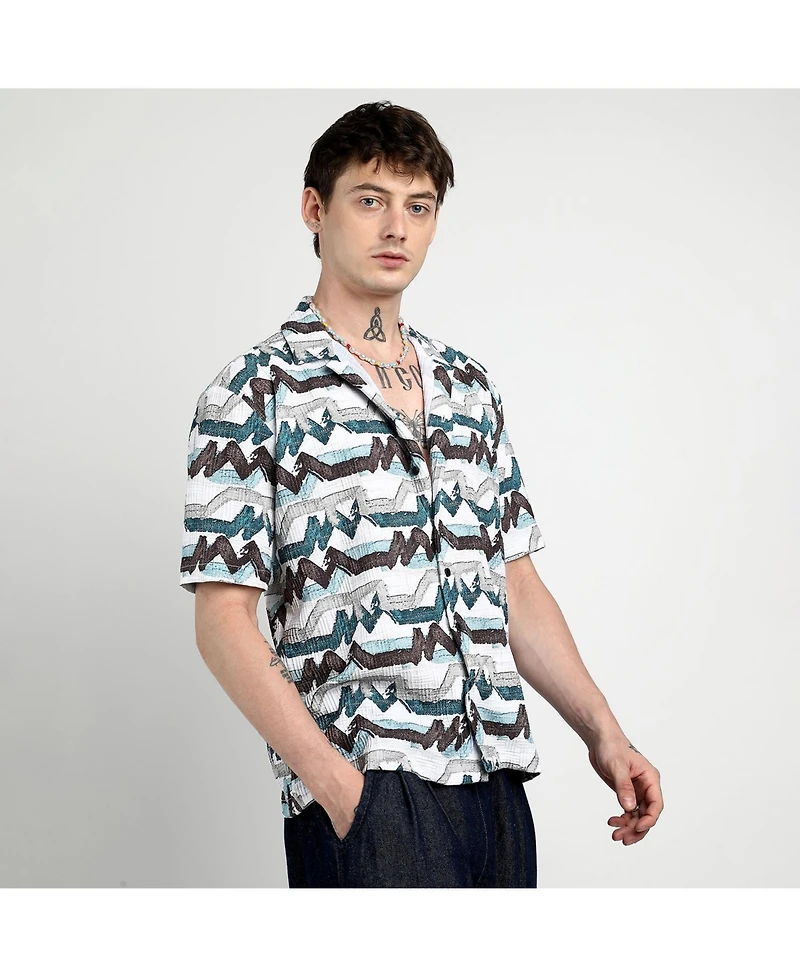 Multitrack Striped Oversized Shirt