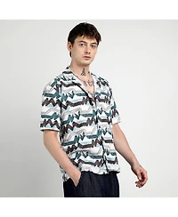 Multitrack Striped Oversized Shirt