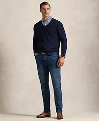 Polo Ralph Lauren Men's Big & Tall Washable Wool V-Neck Sweater