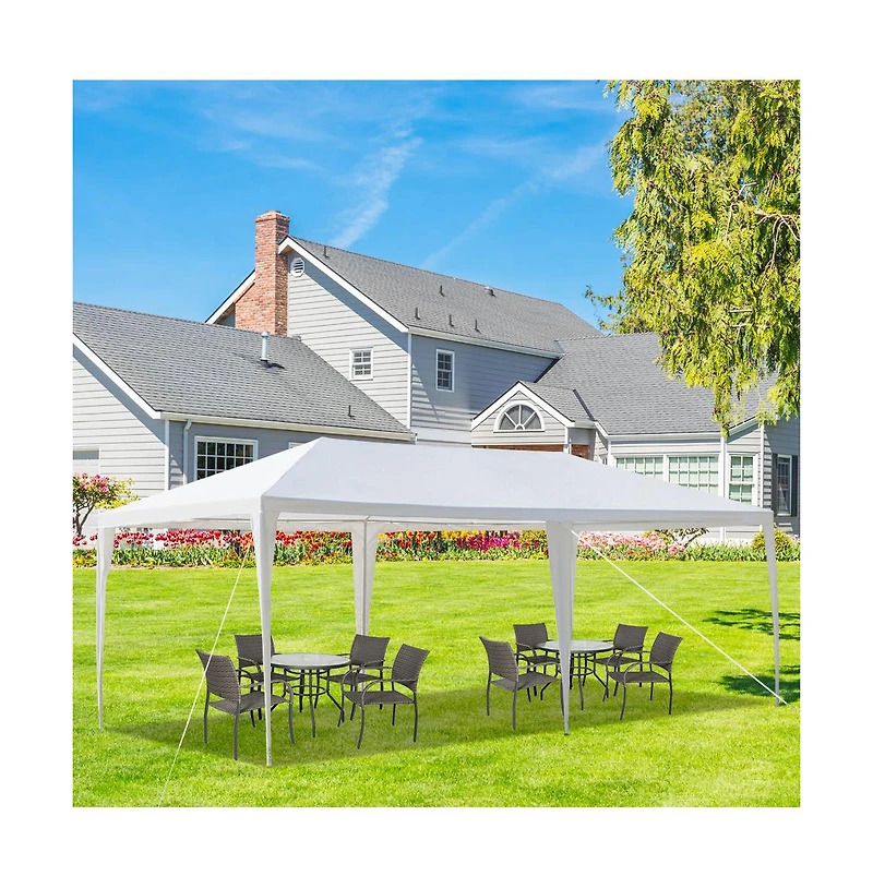 Slickblue Durable Outdoor Party Tent with Non-Cloth Pe and Sprayed Iron Pipe for Events