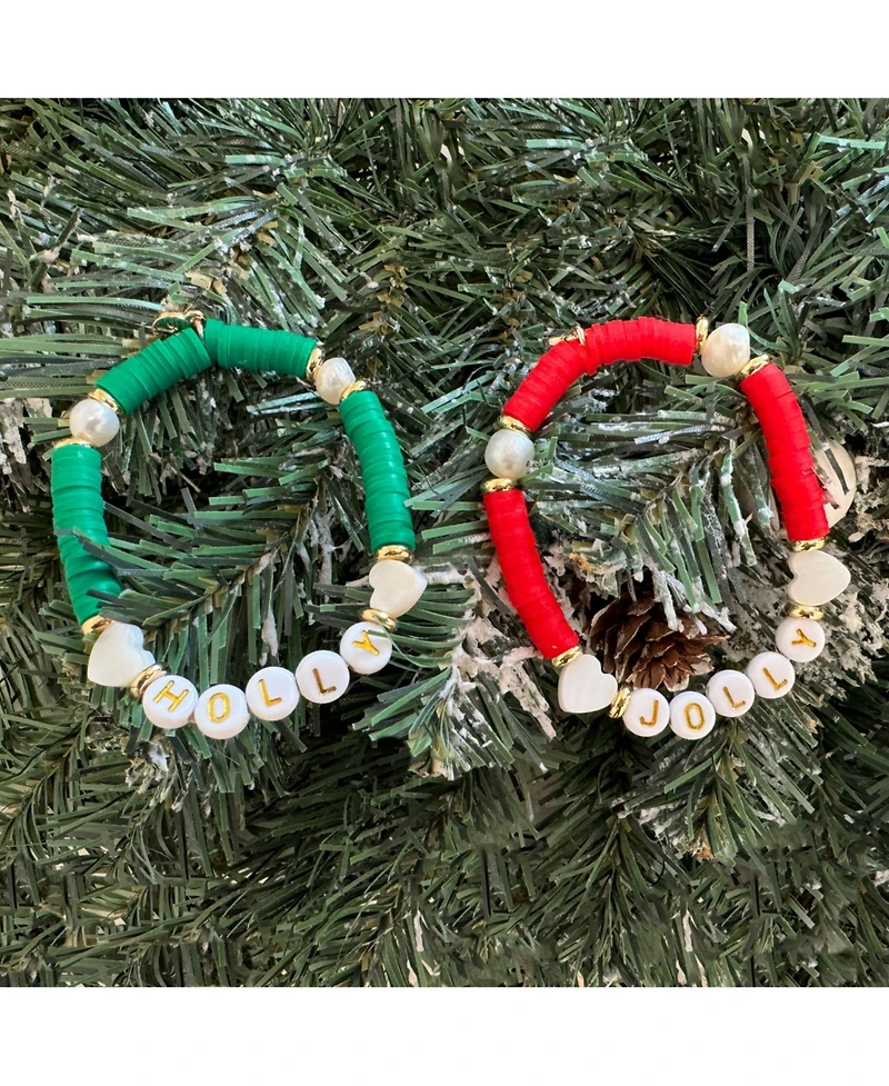 Bits & Bows Girls Holly Jolly Bracelet Gift Set