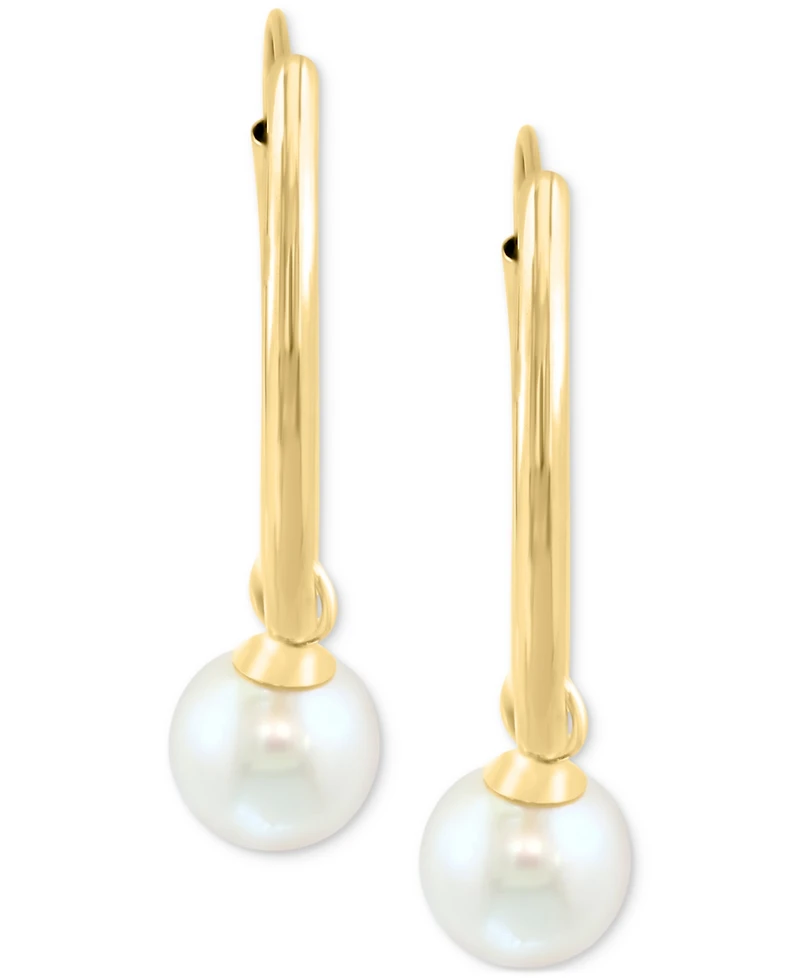 Effy Cultured Freshwater Pearl (5mm) Small Hoop Earrings in 14k Gold