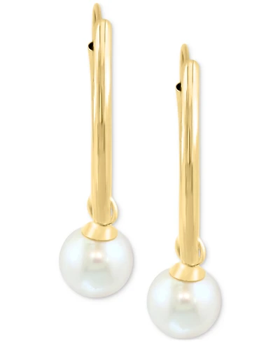 Effy Cultured Freshwater Pearl (5mm) Small Hoop Earrings in 14k Gold