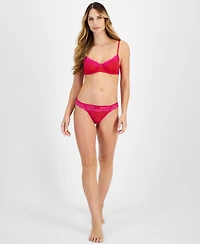 I.n.c. International Concepts Women's Flocked Dot Mesh Bra, Created for Macy's