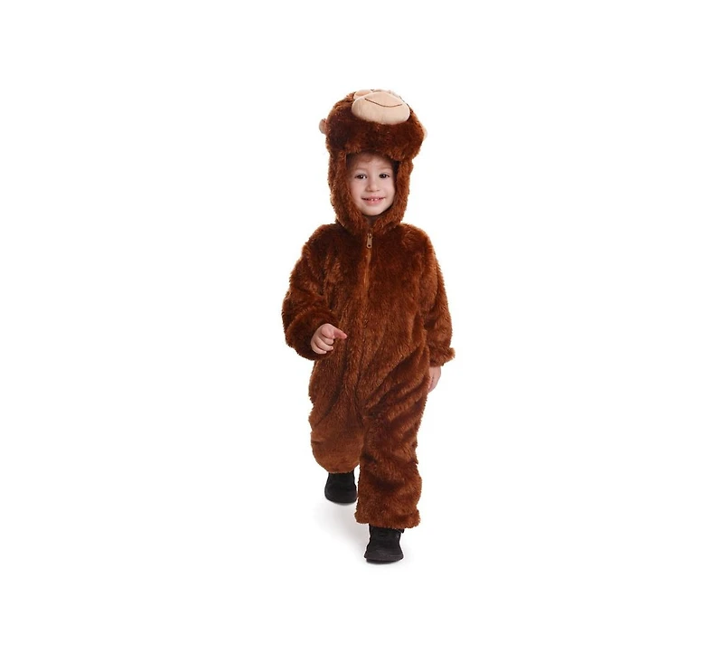 Dress Up America Plush Monkey Jumpsuit Costume
