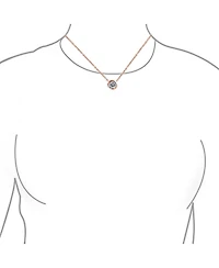 Bling Jewelry Classic Cubic Zirconia 2CT Round Cz Bezel Set Pendant Necklace Sterling Silver