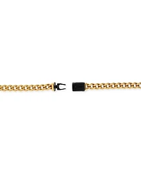 Bulova Gold-Tone Stainless Steel Classic Curb Chain 22" Necklace