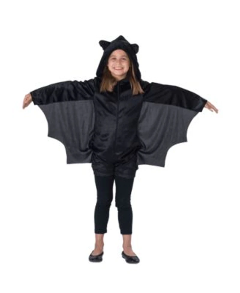 Dress Up America Black Bat Jumpsuit Costume Kids Boys Girls