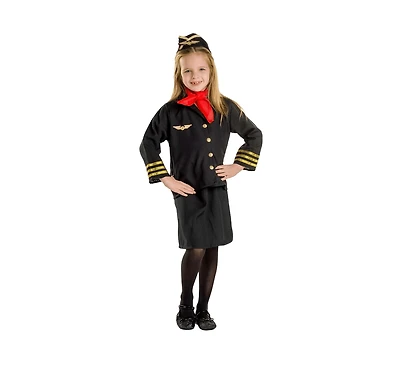 Dress Up America Kids Flight Attendant Costume Set
