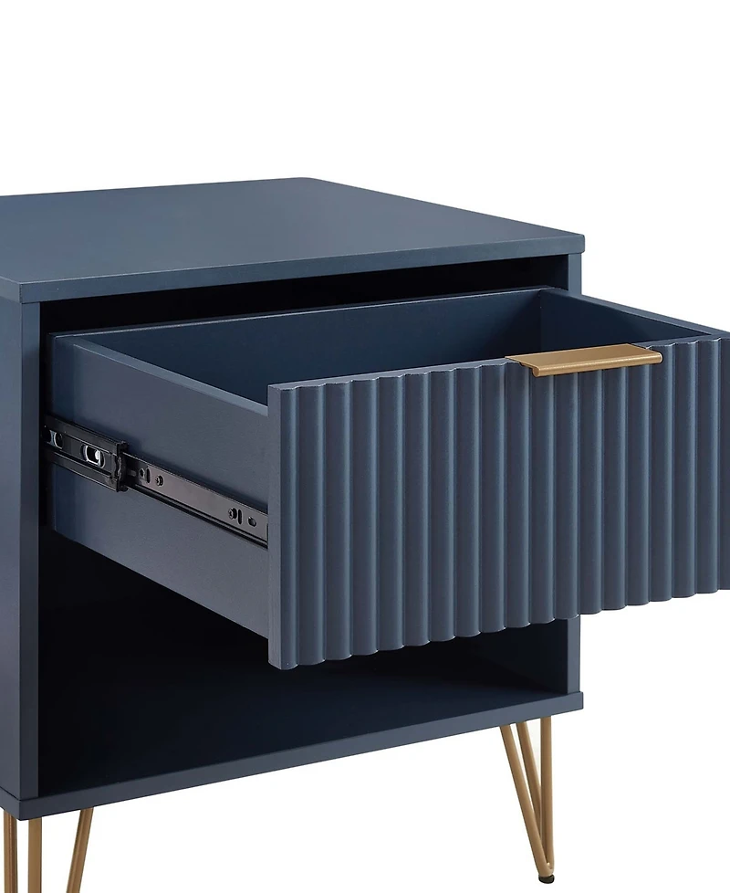 Manhattan Comfort Dumbo 1-Drawer Modern Nightstand