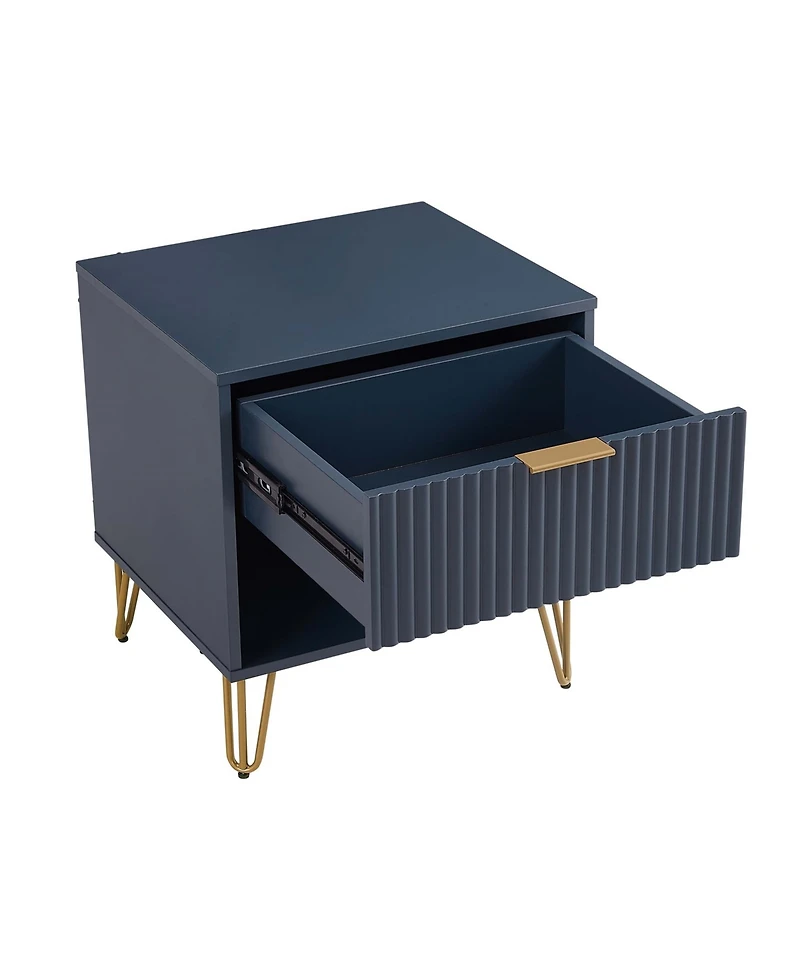 Manhattan Comfort Dumbo 1-Drawer Modern Nightstand