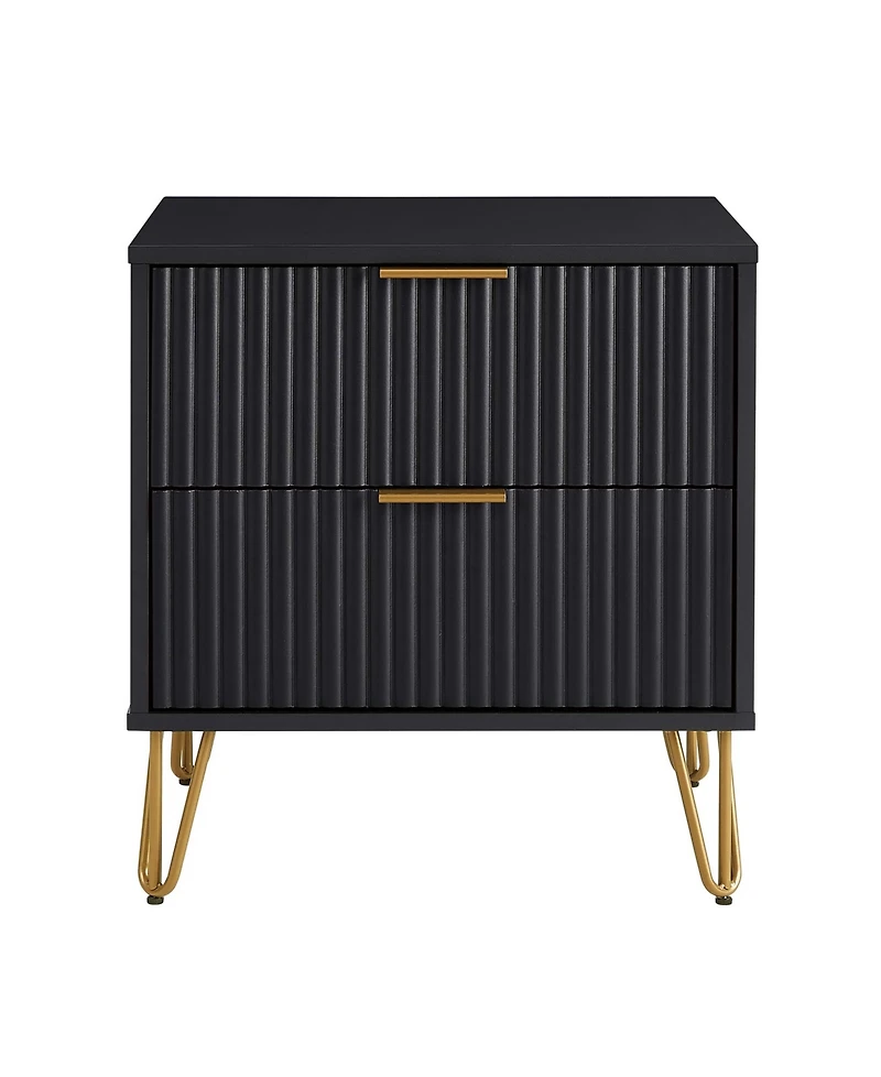 Manhattan Comfort Dumbo 2-Drawer Modern Nightstand