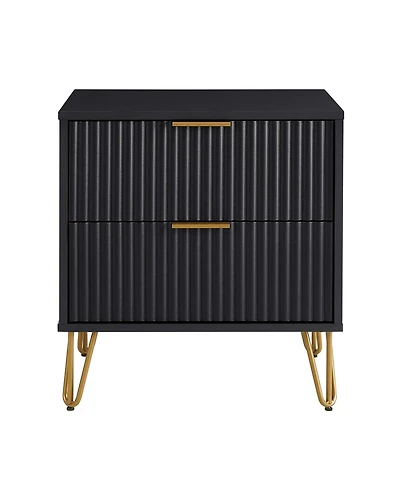 Manhattan Comfort Dumbo 2-Drawer Modern Nightstand