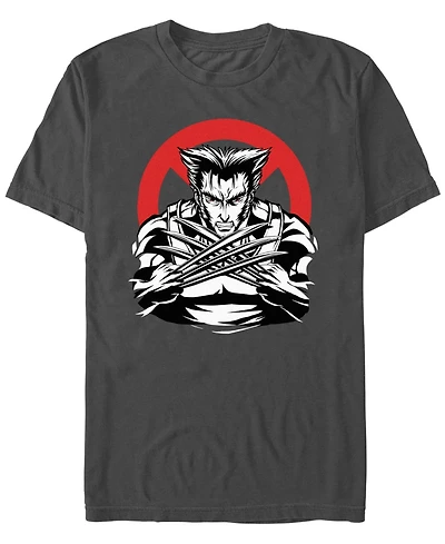 Fifth Sun Men's Marvel X-Men Wolverine Anime Short Sleeve T-Shirt