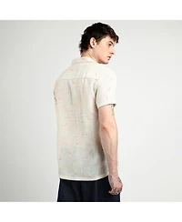 Men's Off-White Heathered Drawn Shirt