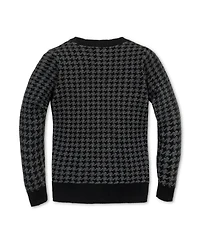 Hope & Henry Baby Boys Long Sleeve Intarsia Crew Neck Pullover Sweater