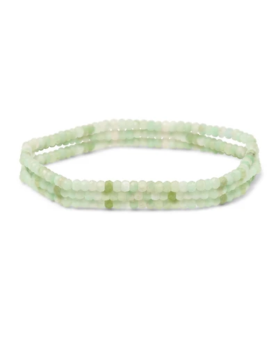 Bling Jewelry Natural Tiny Faceted Ombre Petite Seed Caviar Rondelle Beads Stretch Bracelets Stackable Set of 3 Strands