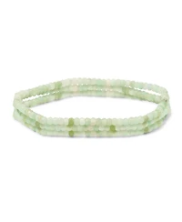 Bling Jewelry Natural Tiny Faceted Ombre Petite Seed Caviar Rondelle Beads Stretch Bracelets Stackable Set of 3 Strands