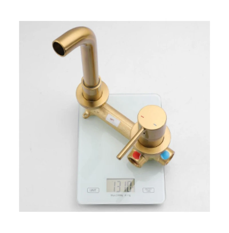 Wall Mount Faucet for Bathroom Sink or Bathtub Sleek and Space-Saving Design