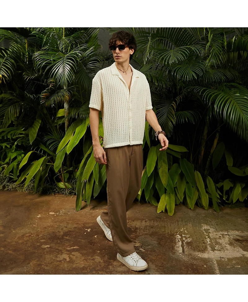 Campus Sutra Men's Polka Dot Shirt