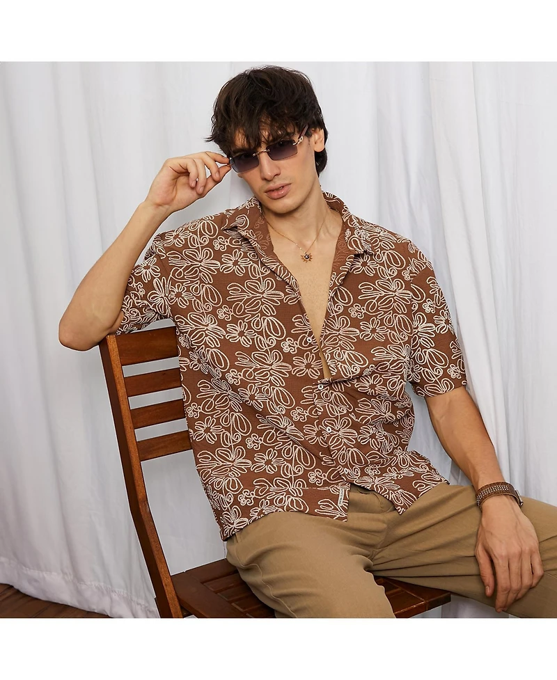 Lined Halo-Striped Shirt