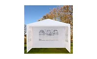 Slickblue 3x3m Waterproof Tent with Spiral Tubes Three-Sided Portable Shelter for Outdoor Use