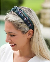 Bits & Bows Plaid Knot Headband