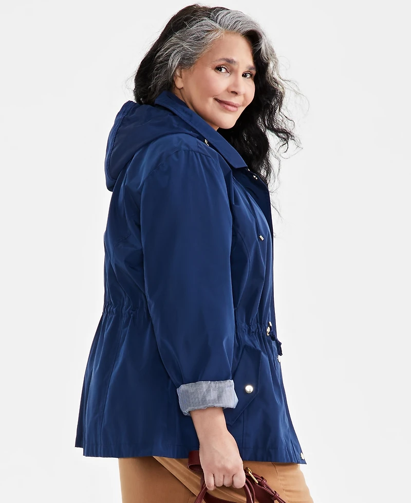 Style & Co Women's Hooded Anorak Jacket, Created for Macy's