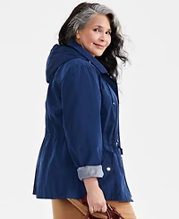 Style & Co Women's Hooded Anorak Jacket, Created for Macy's